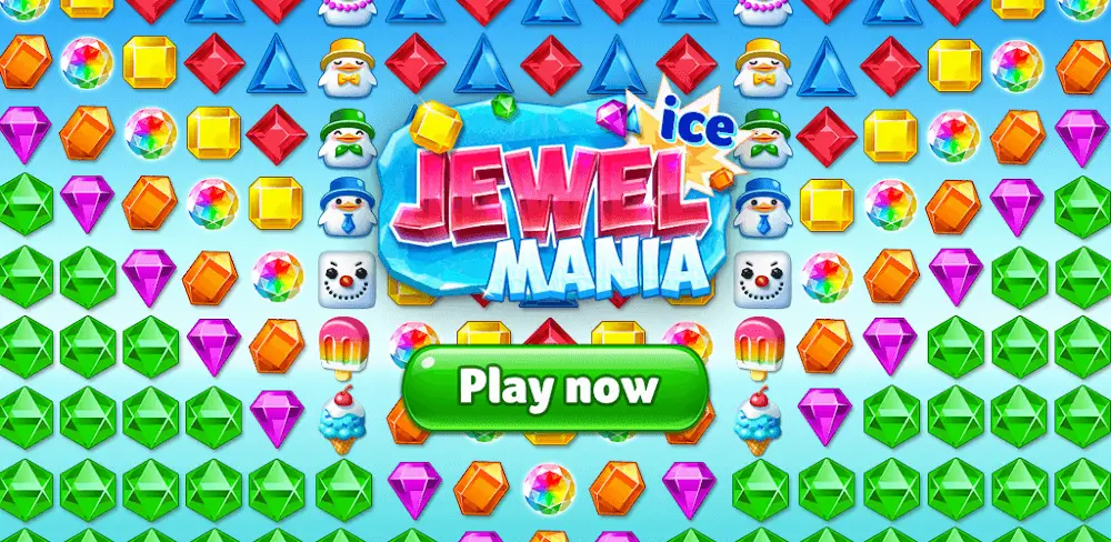 Jewel Ice Mania: Match 3 Puzzle