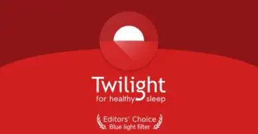 Twilight: Blue light filter