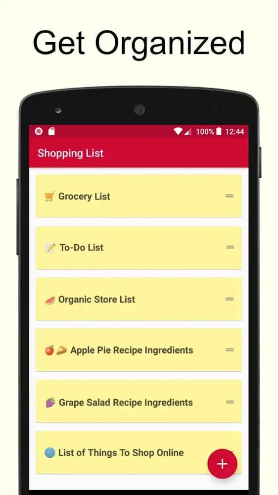 Shopping List – Simple & Easy