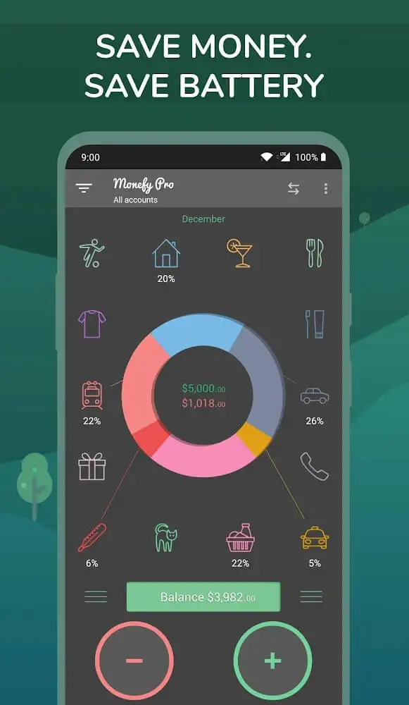 Monefy Pro – Budget Manager and Expense Tracker