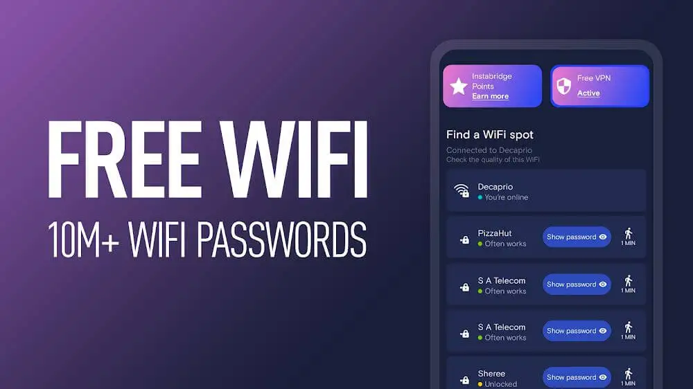 WiFi Passwords: Instabridge